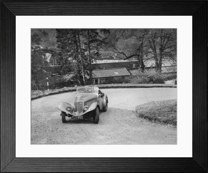 Framed Print : Lincoln Zephyr engined Allard Special of DG Silcock competing in the RAC Rally, 1939 Framed Print : Lincoln Zephyr engined Allard Special of DG Silcock competing in the RAC Rally, 1939