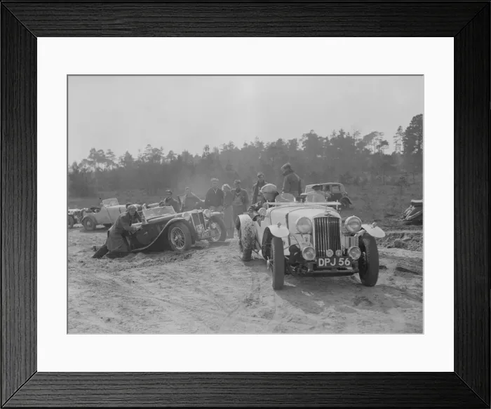 Framed Print : Talbot 10 Sports of DH Perring competing in the Great Weat Motor Club Trial, 1938