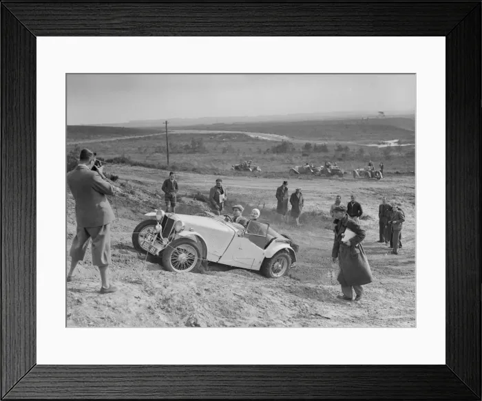 Framed Print : MG TA of the Cream Cracker Team competing in the Great Weat Motor Club Trial, 1938 Framed Print : MG TA of the Cream Cracker Team competing in the Great Weat Motor Club Trial, 1938