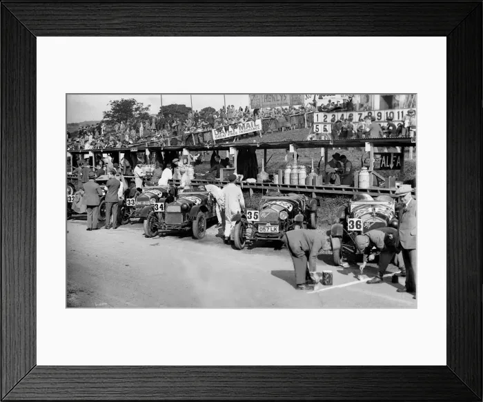 Framed Print : Alfa Romeos in the pits at the RAC TT Race, Ards Circuit, Belfast, 1929 Artist: Bill Brunell Framed Print : Alfa Romeos in the pits at the RAC TT Race, Ards Circuit, Belfast, 1929 Artist: Bill Brunell
