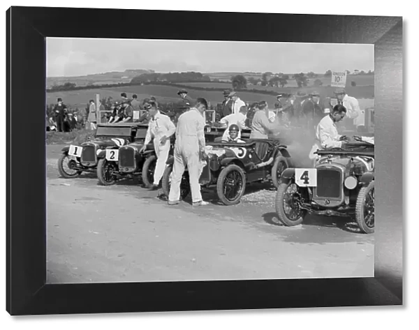Austin Ulsters at the RAC TT Race, Ards Circuit, Belfast, 1929 Artist: Bill Brunell
