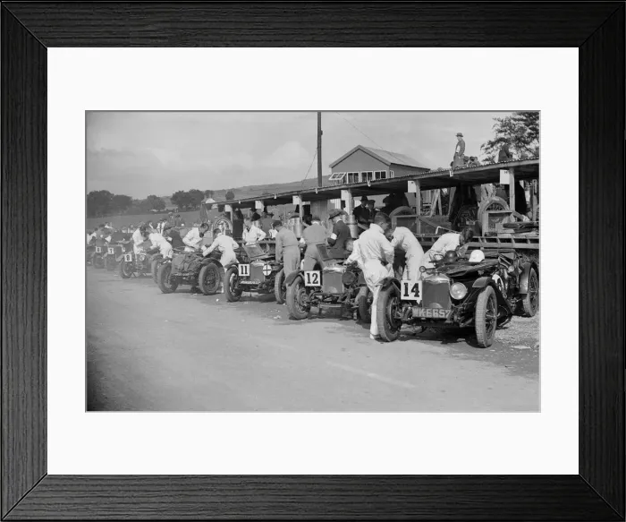 Framed Print : Triumph and Riley cars in the pits at the RAC TT Race, Ards Circuit, Belfast, 1929 Artist Framed Print : Triumph and Riley cars in the pits at the RAC TT Race, Ards Circuit, Belfast, 1929 Artist