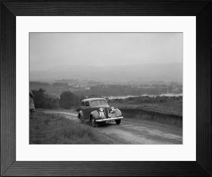 Framed Print : Ford V8 saloon competing in the South Wales Auto Club Welsh Rally, 1937 Artist: Bill Brunell Framed Print : Ford V8 saloon competing in the South Wales Auto Club Welsh Rally, 1937 Artist: Bill Brunell
