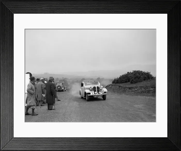Framed Print : Frazer-Nash BMW 319 of D Impanni competing in the South Wales Auto Club Welsh Rally Framed Print : Frazer-Nash BMW 319 of D Impanni competing in the South Wales Auto Club Welsh Rally