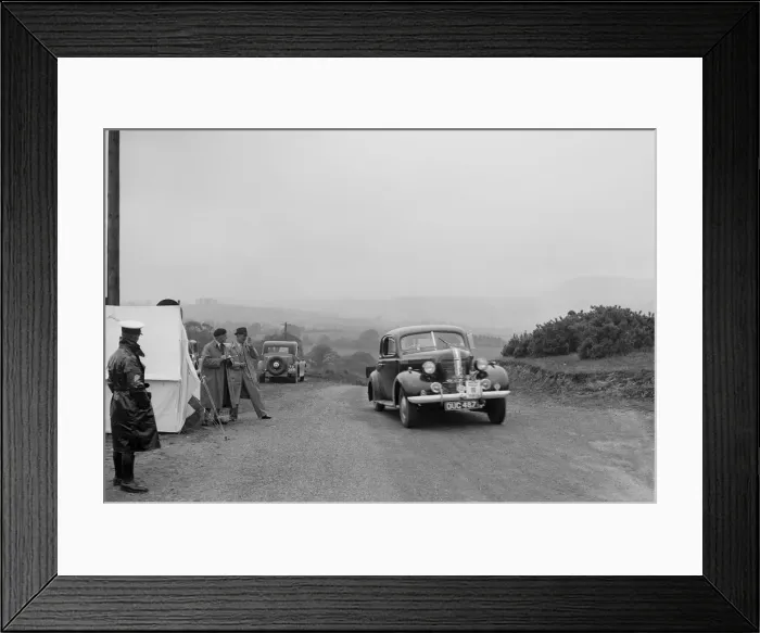 Framed Print : Pontiac saloon of J Owen-Smith competing in the South Wales Auto Club Welsh Rally Framed Print : Pontiac saloon of J Owen-Smith competing in the South Wales Auto Club Welsh Rally