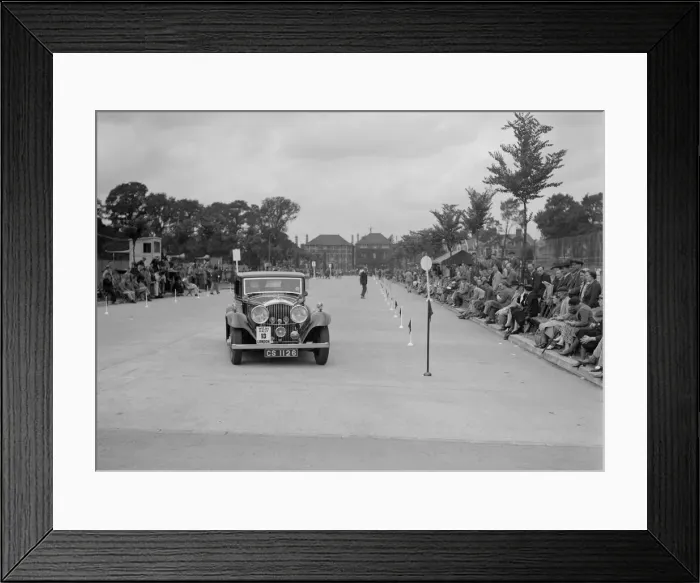 Framed Print : Bentley saloon of JP Agnew competing in the South Wales Auto Club Welsh Rally, 1937 Artist Framed Print : Bentley saloon of JP Agnew competing in the South Wales Auto Club Welsh Rally, 1937 Artist