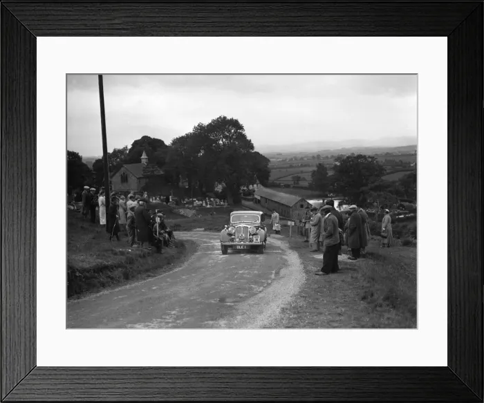 Framed Print : Rover saloon of CH Cooper competing in the South Wales Auto Club Welsh Rally, 1937 Artist Framed Print : Rover saloon of CH Cooper competing in the South Wales Auto Club Welsh Rally, 1937 Artist