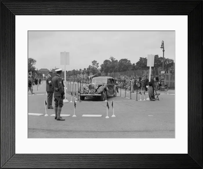 Framed Print : Jaguar SS saloon of DS Hand competing in the South Wales Auto Club Welsh Rally, 1937 Artist Framed Print : Jaguar SS saloon of DS Hand competing in the South Wales Auto Club Welsh Rally, 1937 Artist