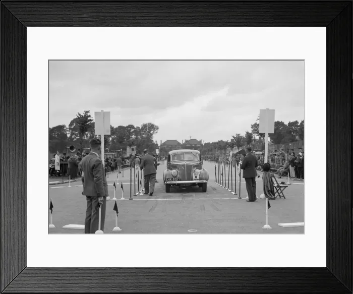 Framed Print : Ford V8 saloon of Viscountess Chetwynd competing in the South Wales Auto Club Welsh Rally Framed Print : Ford V8 saloon of Viscountess Chetwynd competing in the South Wales Auto Club Welsh Rally