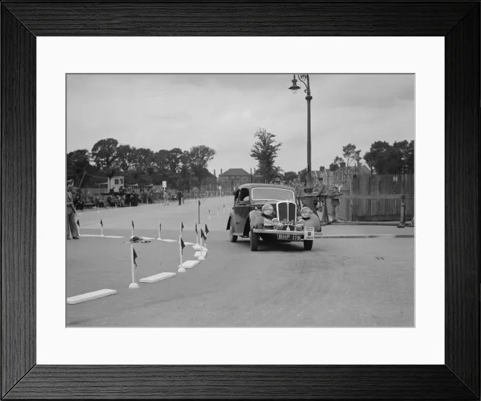 Framed Print : Standard saloon of Mrs SH Richards competing in the South Wales Auto Club Welsh Rally Framed Print : Standard saloon of Mrs SH Richards competing in the South Wales Auto Club Welsh Rally