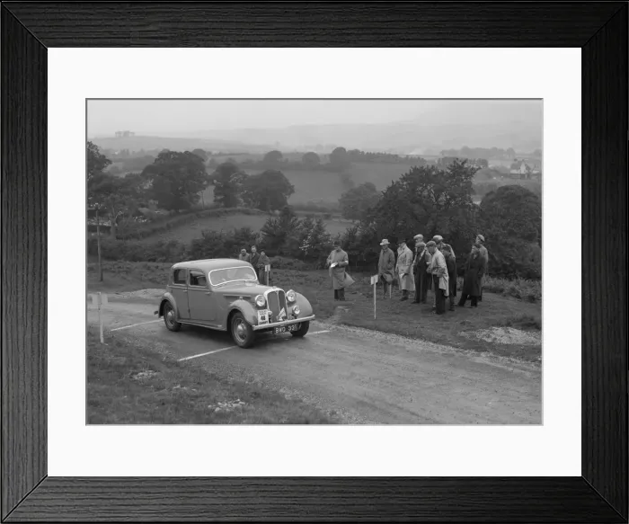 Framed Print : Rover saloon of WJH Davies competing in the South Wales Auto Club Welsh Rally, 1937 Artist Framed Print : Rover saloon of WJH Davies competing in the South Wales Auto Club Welsh Rally, 1937 Artist
