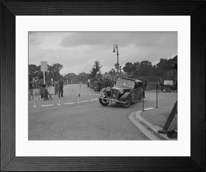 Framed Print : MG VA of RK Wellsteed competing in the South Wales Auto Club Welsh Rally, 1937 Artist: Bill Brunell Framed Print : MG VA of RK Wellsteed competing in the South Wales Auto Club Welsh Rally, 1937 Artist: Bill Brunell
