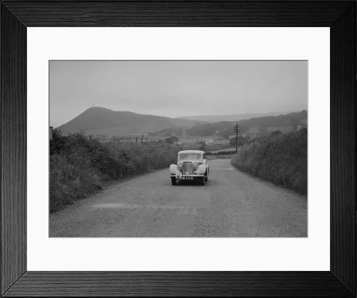 Framed Print : Jaguar SS saloon of N Howfield competing in the South Wales Auto Club Welsh Rally Framed Print : Jaguar SS saloon of N Howfield competing in the South Wales Auto Club Welsh Rally