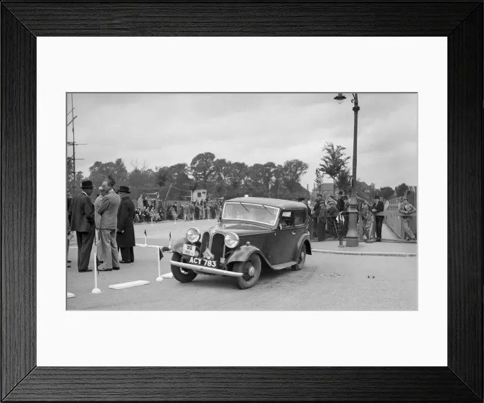Framed Print : Frazer-Nash BMW 2-door saloon of JA Davies competing in the South Wales Auto Club Welsh Rally Framed Print : Frazer-Nash BMW 2-door saloon of JA Davies competing in the South Wales Auto Club Welsh Rally