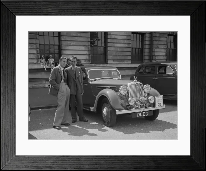 Framed Print : Rover 4-door saloon of FD Cooper at the South Wales Auto Club Welsh Rally, 1937 Artist Framed Print : Rover 4-door saloon of FD Cooper at the South Wales Auto Club Welsh Rally, 1937 Artist