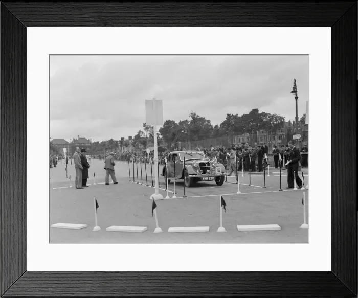 Framed Print : Riley Kestrel of A Bassett competing in the South Wales Auto Club Welsh Rally, 1937 Artist Framed Print : Riley Kestrel of A Bassett competing in the South Wales Auto Club Welsh Rally, 1937 Artist