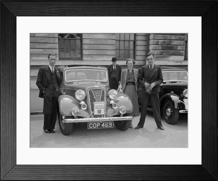 Framed Print : Austin 10 saloon of Captain WS Sewell at the South Wales Auto Club Welsh Rally, 1937 Artist Framed Print : Austin 10 saloon of Captain WS Sewell at the South Wales Auto Club Welsh Rally, 1937 Artist