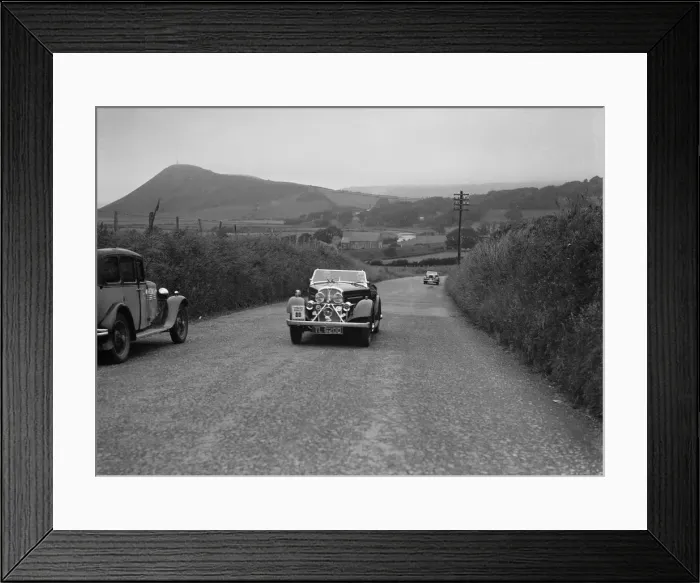 Framed Print : Rover 12  /  4 of WP Maidens competing in the South Wales Auto Club Welsh Rally, 1937 Artist