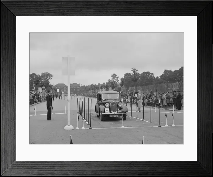 Framed Print : Austin Cambridge saloon of A Howell competing in the South Wales Auto Club Welsh Rally Framed Print : Austin Cambridge saloon of A Howell competing in the South Wales Auto Club Welsh Rally