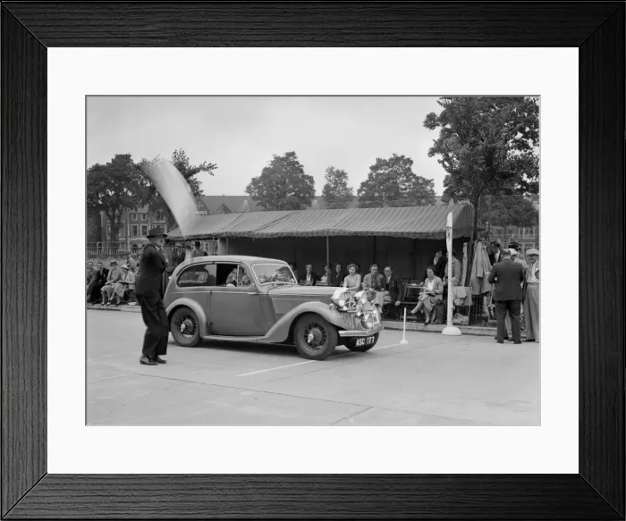 Framed Print : Talbot 10 of LJ Brown competing in the South Wales Auto Club Welsh Rally, 1937 Artist: Bill Brunell Framed Print : Talbot 10 of LJ Brown competing in the South Wales Auto Club Welsh Rally, 1937 Artist: Bill Brunell