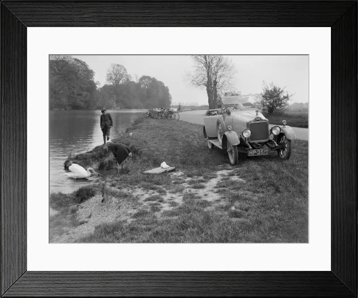 Framed Print : Calcott open tourer by the River Thames at Runnymede, c1922. Artist: Bill Brunell Framed Print : Calcott open tourer by the River Thames at Runnymede, c1922. Artist: Bill Brunell