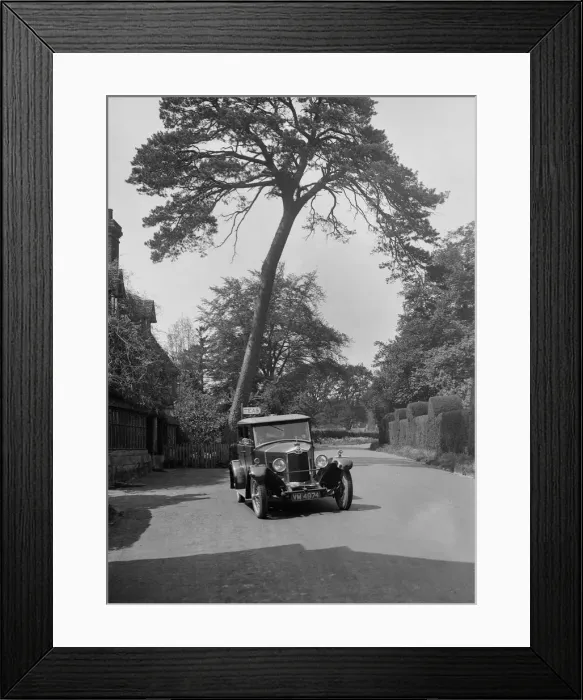 Framed Print : Crossley 15. 7 hp saloon, Penshurst, Kent, c1930s. Artist: Bill Brunell Framed Print : Crossley 15. 7 hp saloon, Penshurst, Kent, c1930s. Artist: Bill Brunell