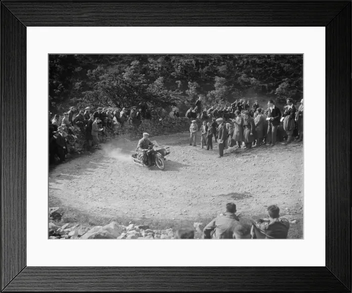 Framed Print : Matchless and sidecar of TJ Rose competing in the MCC Edinburgh Trial, 1930. Artist: Bill Brunell Framed Print : Matchless and sidecar of TJ Rose competing in the MCC Edinburgh Trial, 1930. Artist: Bill Brunell