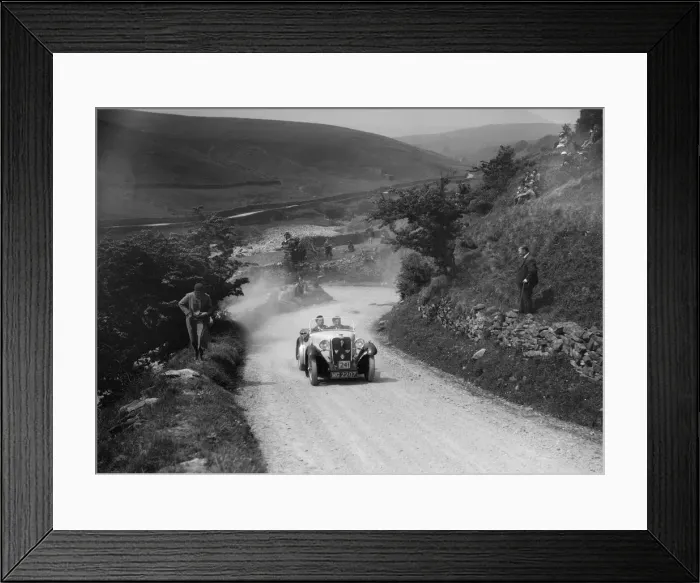 Framed Print : Singer of J Selwyn competing in the MCC Edinburgh Trial, West Stonesdale, Yorkshire Dales, 1933 Framed Print : Singer of J Selwyn competing in the MCC Edinburgh Trial, West Stonesdale, Yorkshire Dales, 1933
