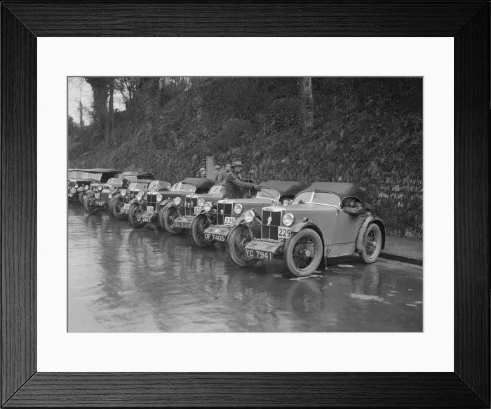 Framed Print : MG M types at the MCC Lands End Trial, Launceston, Cornwall, 1930. Artist: Bill Brunell Framed Print : MG M types at the MCC Lands End Trial, Launceston, Cornwall, 1930. Artist: Bill Brunell