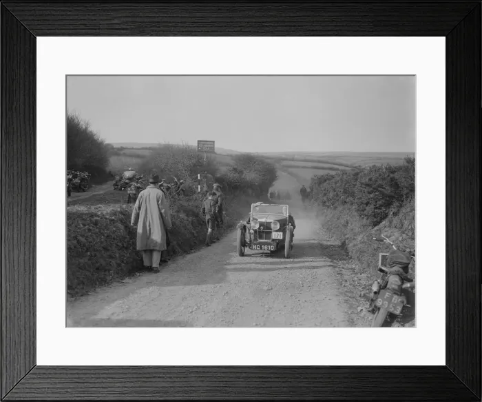 Framed Print : MG J2 of JWS Utley competing in the MCC Lands End Trial, Beggars Roost, Exmoor, 1933 Framed Print : MG J2 of JWS Utley competing in the MCC Lands End Trial, Beggars Roost, Exmoor, 1933