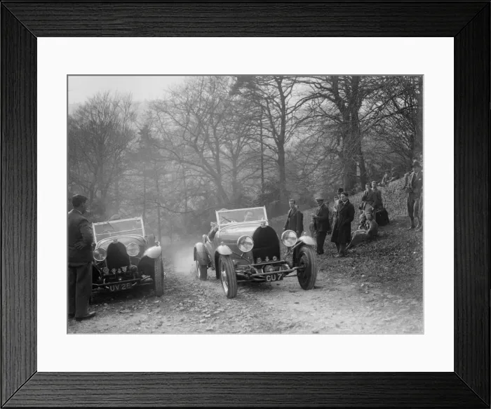 Framed Print : Bugatti Type 49, Bugatti Owners Club Trial, Nailsworth Ladder, Gloucestershire, 1932 Framed Print : Bugatti Type 49, Bugatti Owners Club Trial, Nailsworth Ladder, Gloucestershire, 1932