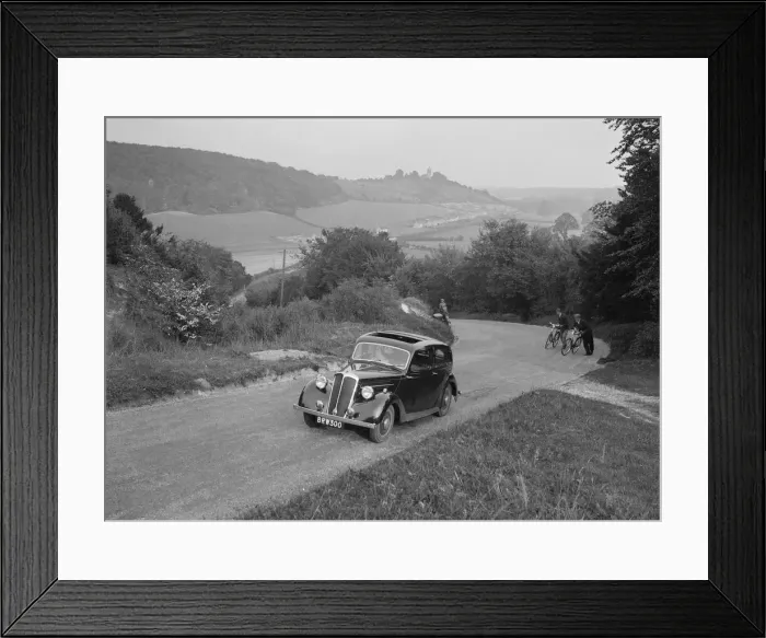 Framed Print : Standard Twelve 4-door saloon, late 1930s. Artist: Bill Brunell Framed Print : Standard Twelve 4-door saloon, late 1930s. Artist: Bill Brunell