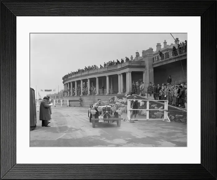 Framed Print : Morris Ten Six open tourer of RJ Morton competing in the Blackpool Rally, 1936. Artist Framed Print : Morris Ten Six open tourer of RJ Morton competing in the Blackpool Rally, 1936. Artist