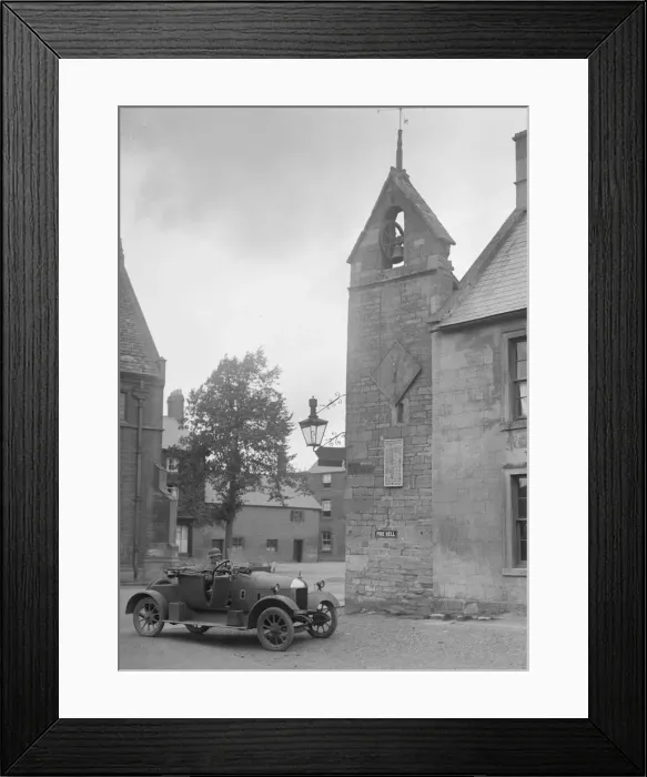 Framed Print : Morris Bullnose outside the fire station, Chipping Norton, Oxfordshire, 1920s. Artist: Bill Brunell Framed Print : Morris Bullnose outside the fire station, Chipping Norton, Oxfordshire, 1920s. Artist: Bill Brunell