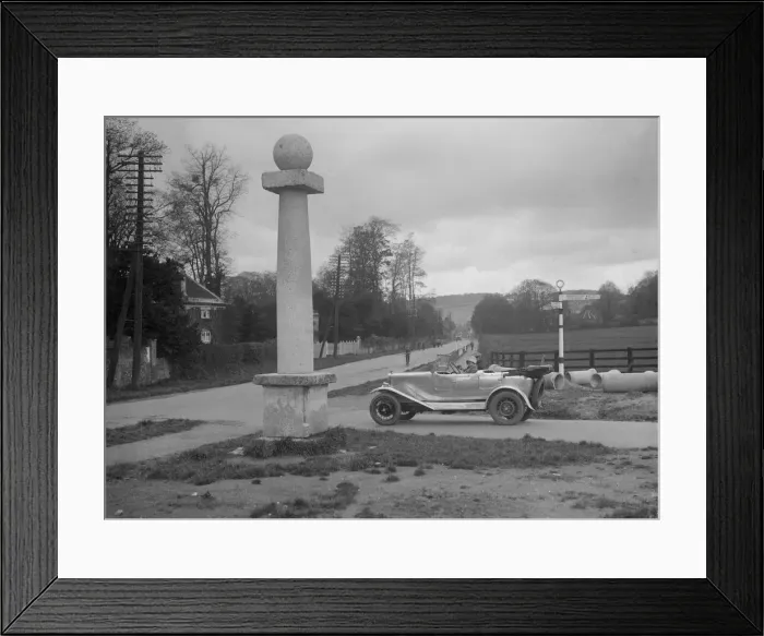 Framed Print : Lea-Francis, junction of A40 and Aylesbury road, High Wycombe, Buckinghamshire, c1920s