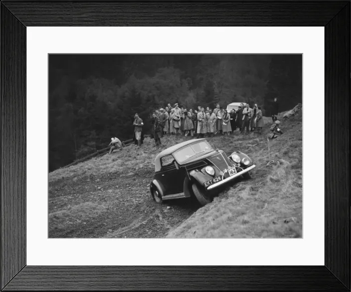 Framed Print : Ford V8 of J Cleland competing in the MCC Edinburgh Trial, Roxburghshire, Scotland, 1938 Framed Print : Ford V8 of J Cleland competing in the MCC Edinburgh Trial, Roxburghshire, Scotland, 1938