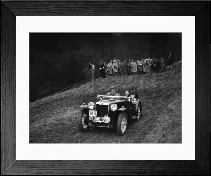 Framed Print : MG TA of H Stevens competing in the MCC Edinburgh Trial, Roxburghshire, Scotland, 1938 Framed Print : MG TA of H Stevens competing in the MCC Edinburgh Trial, Roxburghshire, Scotland, 1938