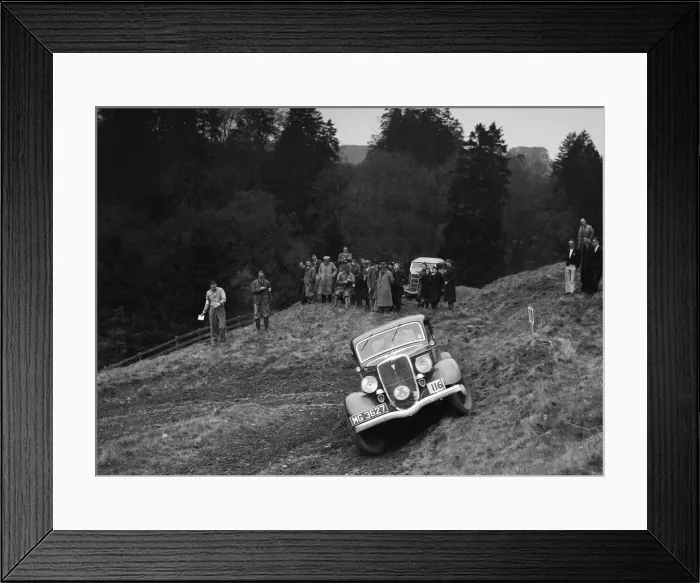 Framed Print : Ford V8 of DG Silcock competing in the MCC Edinburgh Trial, Roxburghshire, Scotland, 1938 Framed Print : Ford V8 of DG Silcock competing in the MCC Edinburgh Trial, Roxburghshire, Scotland, 1938