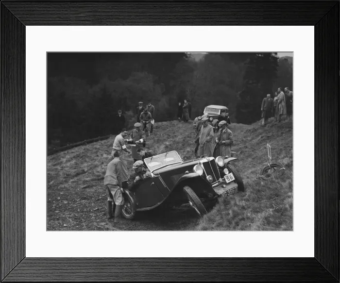 Framed Print : MG Magnette of AW Morrish competing in the MCC Edinburgh Trial, Roxburghshire, Scotland, 1938 Framed Print : MG Magnette of AW Morrish competing in the MCC Edinburgh Trial, Roxburghshire, Scotland, 1938