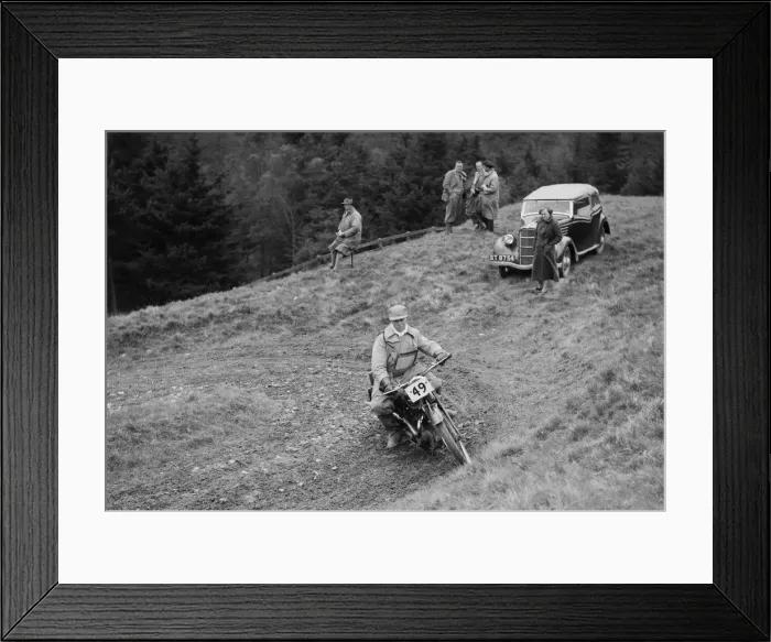 Framed Print : 347 cc Ariel of F Gooding competing in the MCC Edinburgh Trial, Roxburghshire, Scotland, 1938 Framed Print : 347 cc Ariel of F Gooding competing in the MCC Edinburgh Trial, Roxburghshire, Scotland, 1938