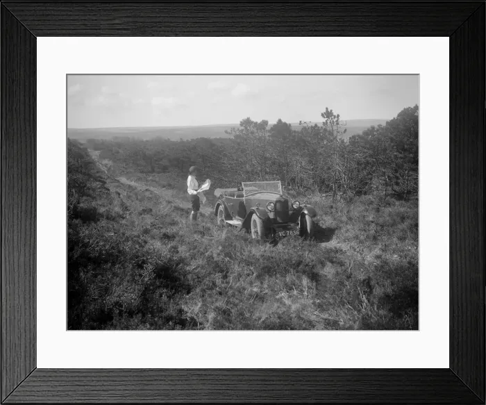 Framed Print : Kitty Brunell road testing a Riley 9 tourer, c1930. Artist: Bill Brunell Framed Print : Kitty Brunell road testing a Riley 9 tourer, c1930. Artist: Bill Brunell