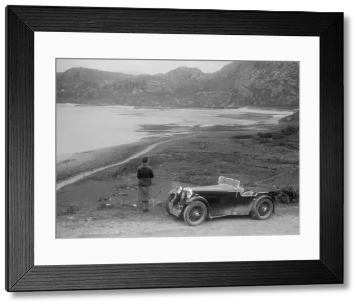 Framed Print : Kitty Brunell and her MG Magna at the RSAC Scottish Rally, 1932. Artist: Bill Brunell Framed Print : Kitty Brunell and her MG Magna at the RSAC Scottish Rally, 1932. Artist: Bill Brunell