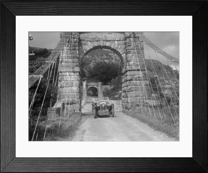 Framed Print : MG Magna of Kitty Brunell competing in the RSAC Scottish Rally, 1932. Artist: Bill Brunell Framed Print : MG Magna of Kitty Brunell competing in the RSAC Scottish Rally, 1932. Artist: Bill Brunell