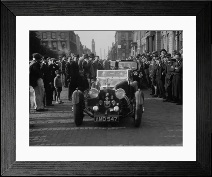 Framed Print : Aston Martin of Kitty Brunell at the RSAC Scottish Rally, 1933. Artist: Bill Brunell Framed Print : Aston Martin of Kitty Brunell at the RSAC Scottish Rally, 1933. Artist: Bill Brunell