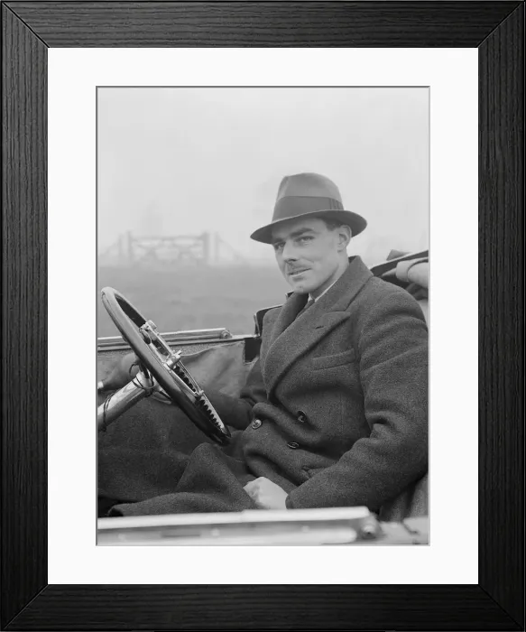 Framed Print : Victor Austin Bruce, winner of the Monte Carlo Rally, 1926. Artist: Bill Brunell Framed Print : Victor Austin Bruce, winner of the Monte Carlo Rally, 1926. Artist: Bill Brunell