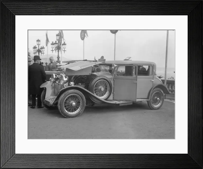 Framed Print : Sunbeam of LV Cozens, Monte Carlo Rally, 1929. Artist: Bill Brunell Framed Print : Sunbeam of LV Cozens, Monte Carlo Rally, 1929. Artist: Bill Brunell