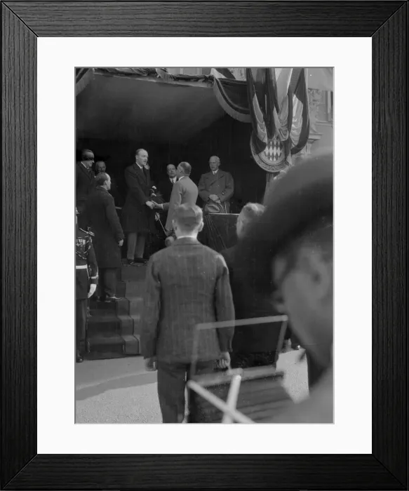 Framed Print : Prince Louis II of Monaco at the Monte Carlo Rally, 1929. Artist: Bill Brunell Framed Print : Prince Louis II of Monaco at the Monte Carlo Rally, 1929. Artist: Bill Brunell