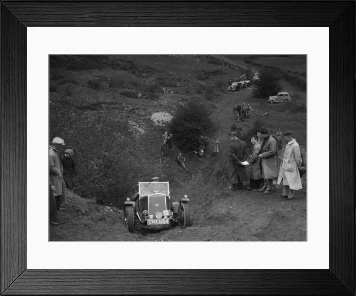 Framed Print : Wolseley competing in the MG Car Club Abingdon Trial  /  Rally, 1939. Artist: Bill Brunell
