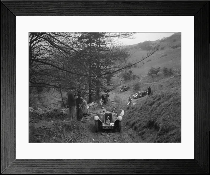 Framed Print : Singer competing in the MG Car Club Abingdon Trial / Rally, 1939. Artist: Bill Brunell Framed Print : Singer competing in the MG Car Club Abingdon Trial / Rally, 1939. Artist: Bill Brunell