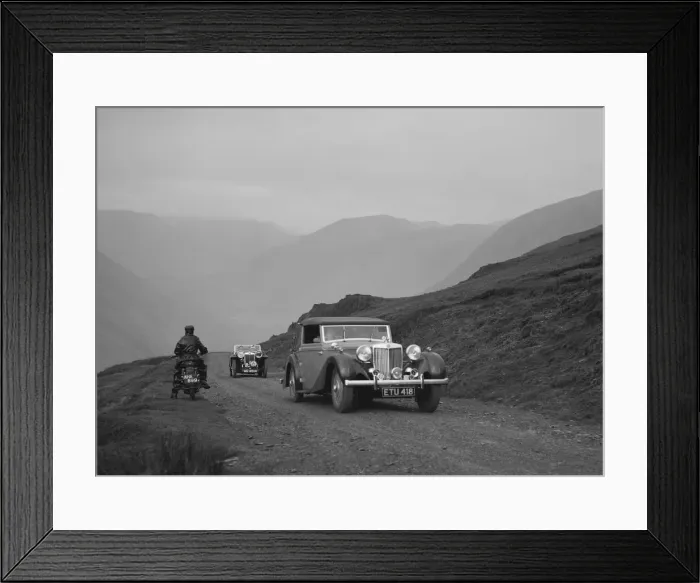 Framed Print : MG SA and MG PB competing in the MG Car Club Abingdon Trial / Rally, 1939. Artist: Bill Brunell Framed Print : MG SA and MG PB competing in the MG Car Club Abingdon Trial / Rally, 1939. Artist: Bill Brunell